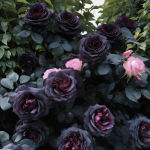 Роза Черная купить по цене от 450р. в интернет-магазине «Посадика» с доставкой почтой в в Звенигороде и по всей России – [изображение №1].