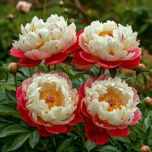 Пион Коралловый Каскад купить по цене от 490р. в интернет-магазине «Посадика» с доставкой почтой в в Звенигороде и по всей России – [изображение №1].