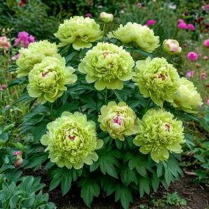 Пион Зеленые Бобы купить по цене от 610р. в интернет-магазине «Посадика» с доставкой почтой в в Звенигороде и по всей России – [изображение №1].