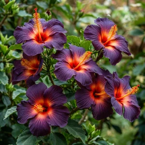 Гибискус Вивида Флэр купить по цене от 279р. в интернет-магазине «Посадика» с доставкой почтой в в Звенигороде и по всей России – [изображение №1].