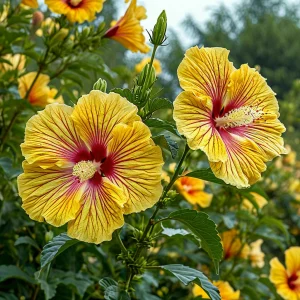 Гибискус Свит Соната купить по цене от 249р. в интернет-магазине «Посадика» с доставкой почтой в в Звенигороде и по всей России – [изображение №1].