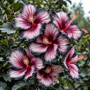 Гибискус садовый Самер Бридж купить по цене от 306р. в интернет-магазине «Посадика» с доставкой почтой в в Звенигороде и по всей России – [изображение №1].