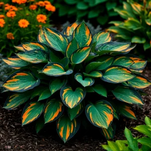 Хоста Бархатный Полог купить по цене от 560р. в интернет-магазине «Посадика» с доставкой почтой в в Звенигороде и по всей России – [изображение №1].