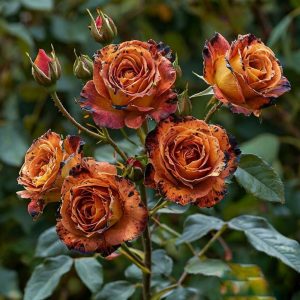 Роза плетистая Оранжевый Бриллиант купить по цене от 450р. в интернет-магазине «Посадика» с доставкой почтой в в Звенигороде и по всей России – [изображение №1].